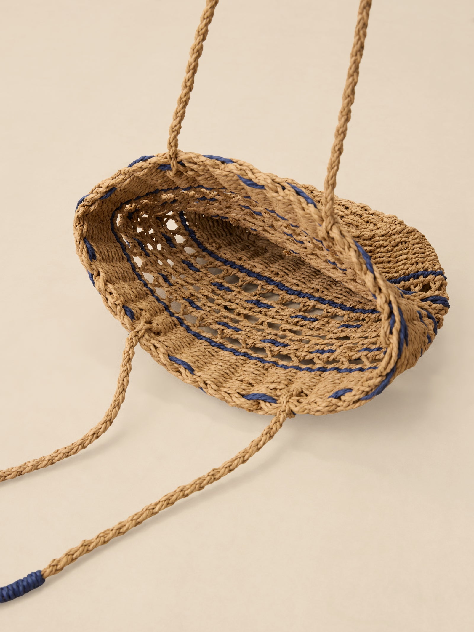Handwoven Paper Straw Open-Weave Tote Bag