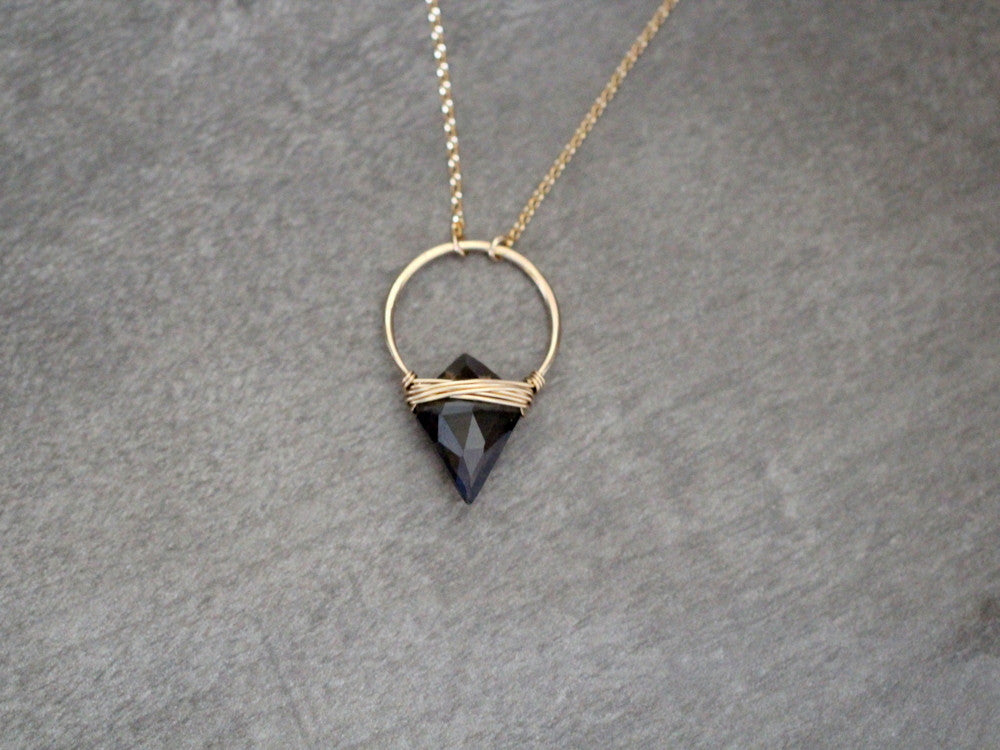 Albatross Necklace - Smoky Quartz