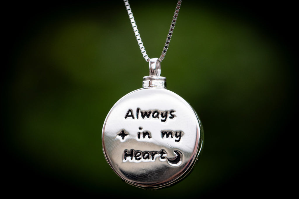 Moon and Stars Always in My Heart Moss Agate